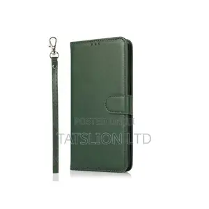 Samsung Galaxy A72 5G / 4G Calf Texture Leather Case Green