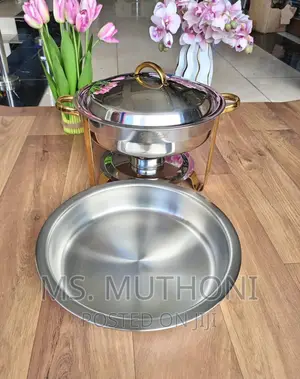 5L Oval Chaffing Dish With Golden Stand