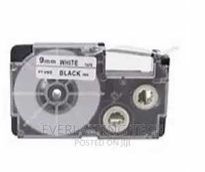 .9mm*8m Black on White Byz-9we Casio Cartridge