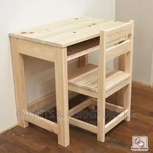 Well Varnished Study Table and Seat