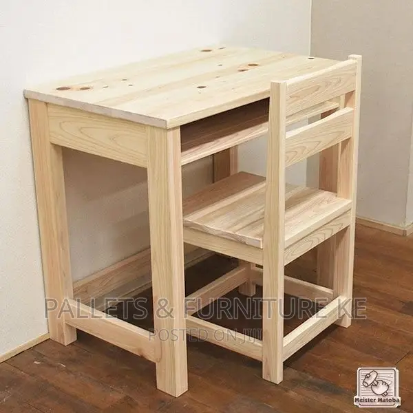 Well Varnished Study Table and Seat