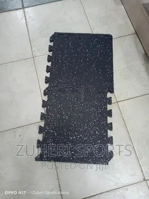 Interlocking Floor Rubber Gym Mats Tile Size