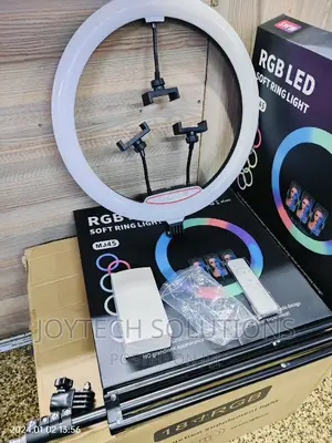 Improved RGB Led 18inches Ringlight With Microphone Holder