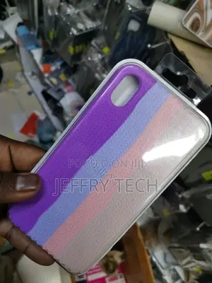Back Cover for Apple iPhone XR (Multicolor, Purple/White