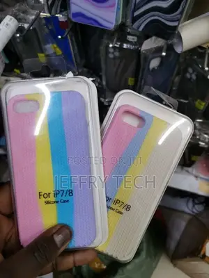Silicone Anti Slip Designed for Apple iPhone 8 (Multi Color)