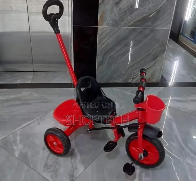 Tricycle With Push Handle