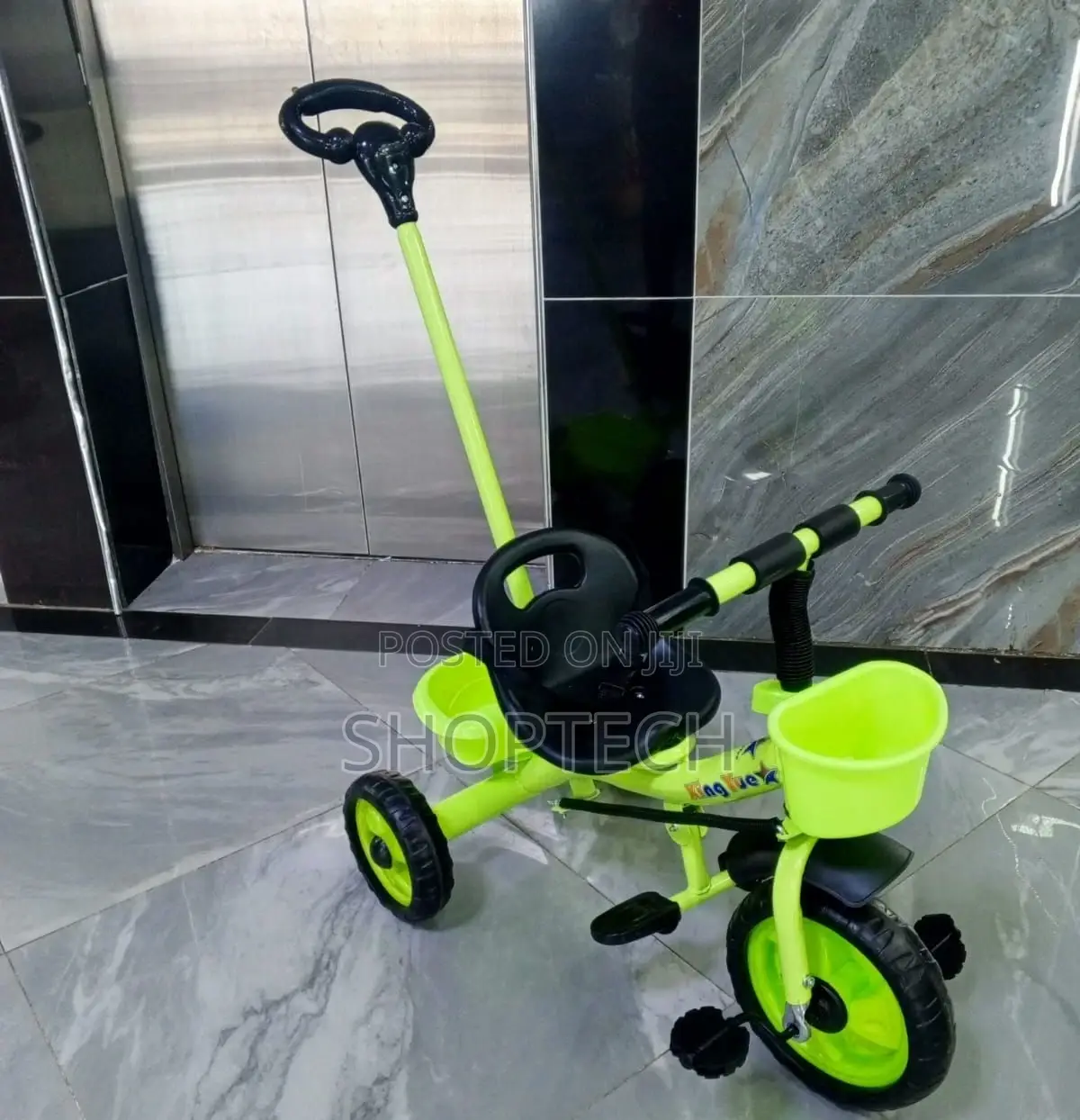 Tricycle With Push Handle
