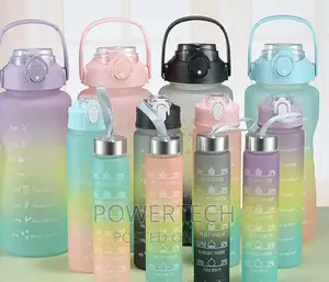 3 in 1 Motivational Water Bottle/ Water Bottle"