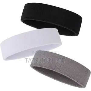 Sports Headbands/Sweatbands Red, Black ,Grey and White