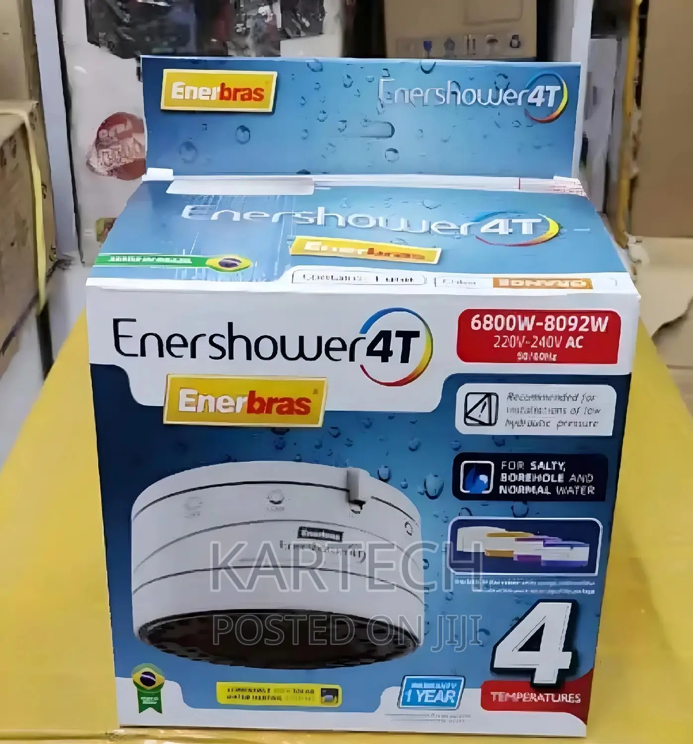 4 Temperatures Instant Shower