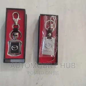 Mazda Key Holder Leather and Stainless Steel