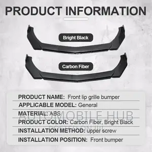 Plastic Black Plain Bumper Lip Guard