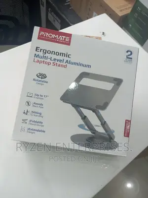 Promate Adjustable Height Laptop Stand/ Extendable Stand