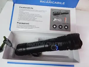 Torch, Metallic Rechargable  Flashlight Torch