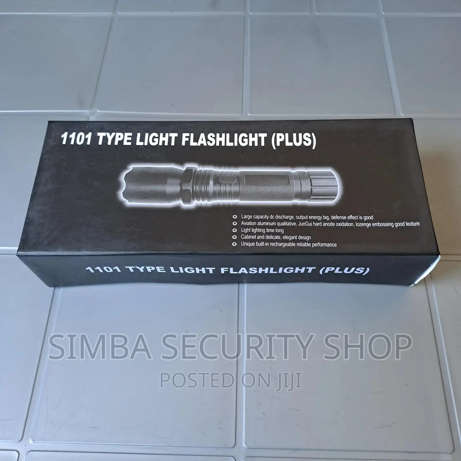 1101 Type Flashlight Plus Torch Rechargeable Metallic LED