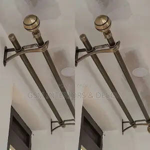 Jua Kali Powdered Curtain Rods Curtain Rods Curtain Rods