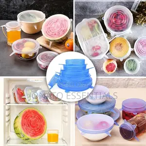 6pcs Silicone Food Covers, Stretch Silicone Cover