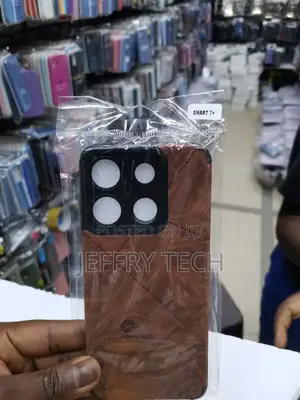 Infinix Smart 7 Plus Leather Phone Case(Black)