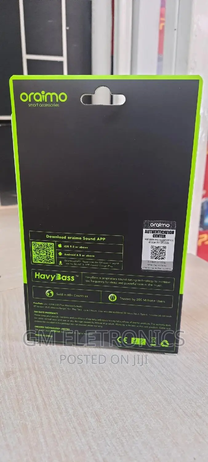 Oraimo Freepods-lite(Black) Available.