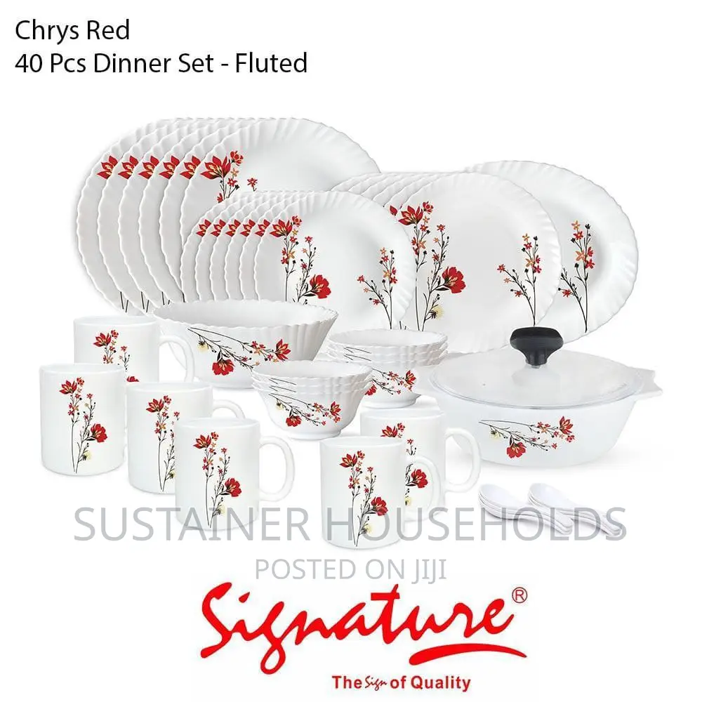 Chrys Red *Signature 40 PCS Dinner Set*