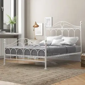 Russell White Metal Beds 5 Ft X 6 Ft