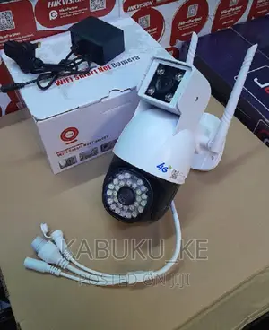 Simcard CCTV PTZ Nanny Camera With Dual Lenses 4G Dome