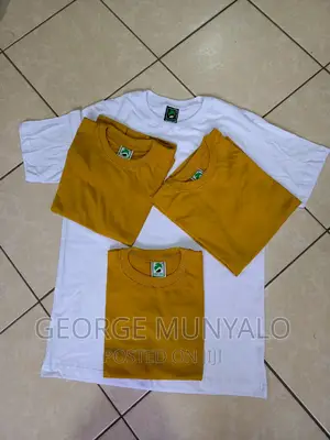 Golden Yellow Cotton T-Shirts, Unisex T-Shirts
