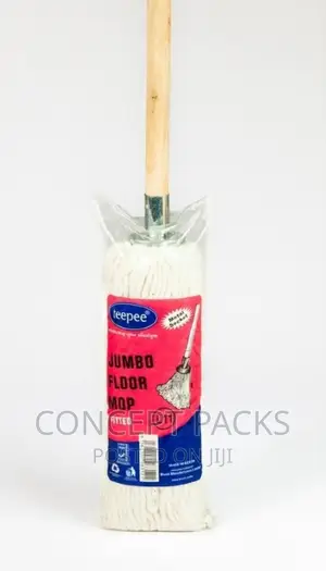 Extra Large Mop With Strong Wooden Handle.