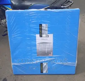 Blue Square Plastic Table.