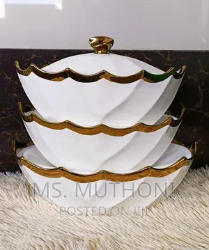 Set of 3 Boat Shaped Serving Bowls