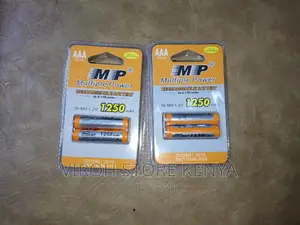 2 Pairs of AAA Rechargeable Batteries 1.2V