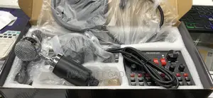 Cardioid Condenser Microphone With V8s Sound Card