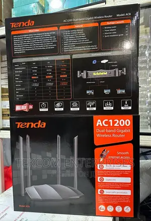 Tenda AC8 AC1200 Dual-Band Gigabit Wireless Router