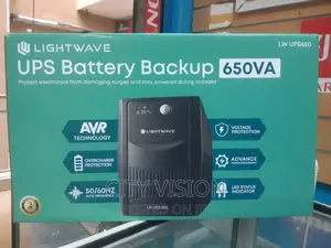 Ups Battery Backup 650va, 650va Lightwave "