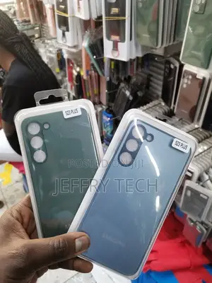 Samsung Galaxy S23 Plus Blue Glass Soft Silicone Border Cas