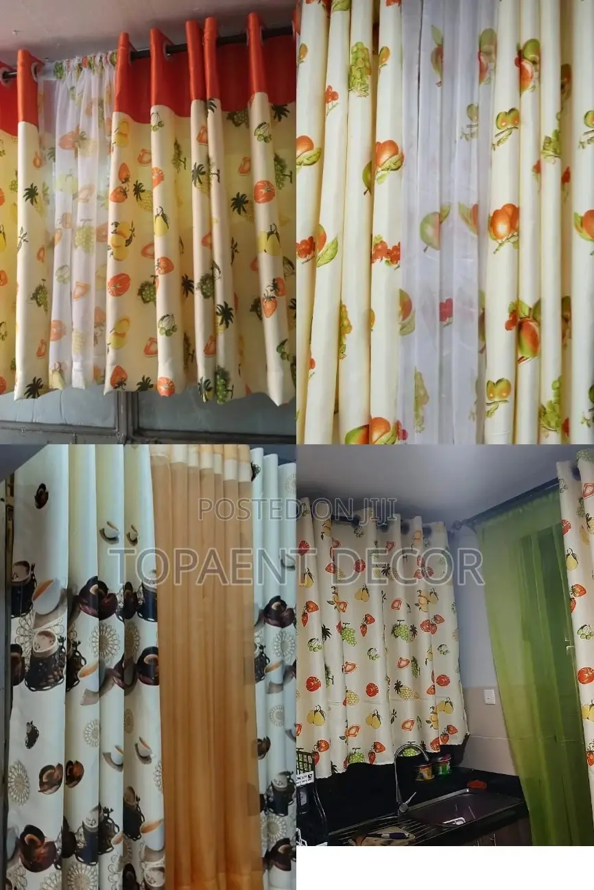 Kitchen Sheer and Curtain Kitchen Sheer and Curtain