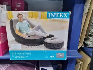 Inflatable Seat With Foot Rest and Manual Pump