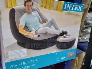 Inflatable Seat With Pump and Foot Rest