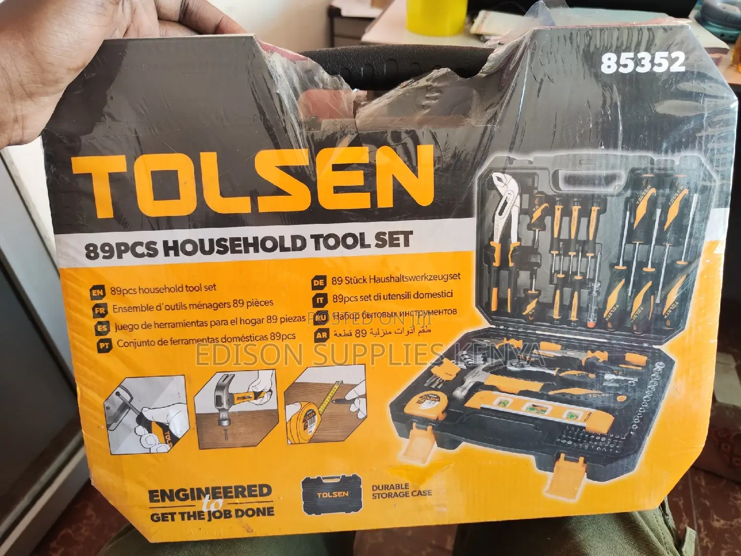 Complete Tools Set Tolsen 89pcs Household Tools Set - 85352