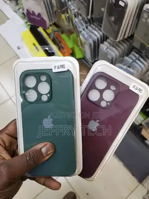 iPhone 14 Pro Green - AG Frosted Glass Soft Silicone Border
