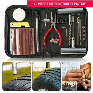 Heavy Duty 46 Piece Tyre Puncture Repair Kit