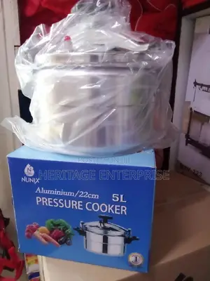 Pressure Cooker," 5ltrs Nunix Aluminum Pressure Cooker.