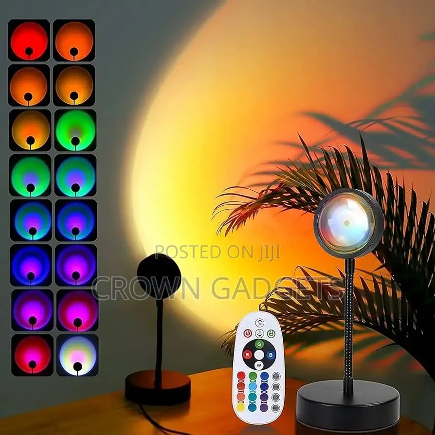 Multiple Colors Night Light for Living Room Sunset Lamp
