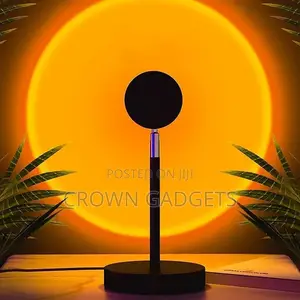 360° Rotation Rainbow Lights Sunset Light Projection Lamp