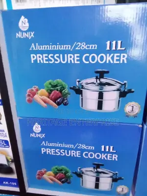 Pressure Cooker, Stainless Steel 11ltrs Nunix