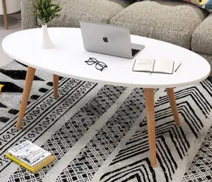 Shee Oval White Coffee Table