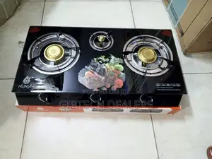 *Nunix 3 Burner Stain Steel Gas Cooker