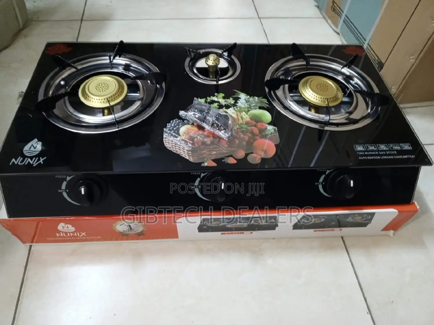 Nunix 3 Burner Gas Cooker Now Available