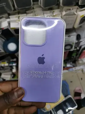Purple Original Silicone Case for Apple iPhone 14 Pro