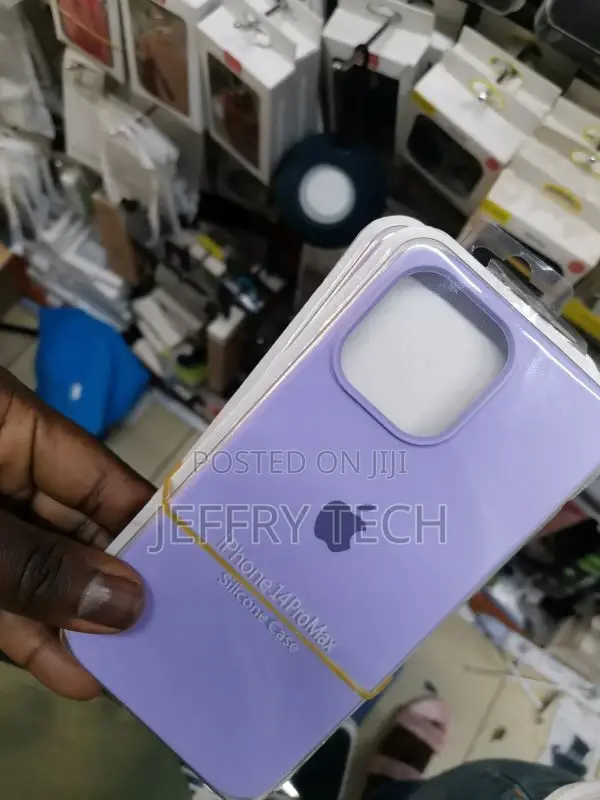 iPhone "14 PRO Max" Silicone Case "Purple"